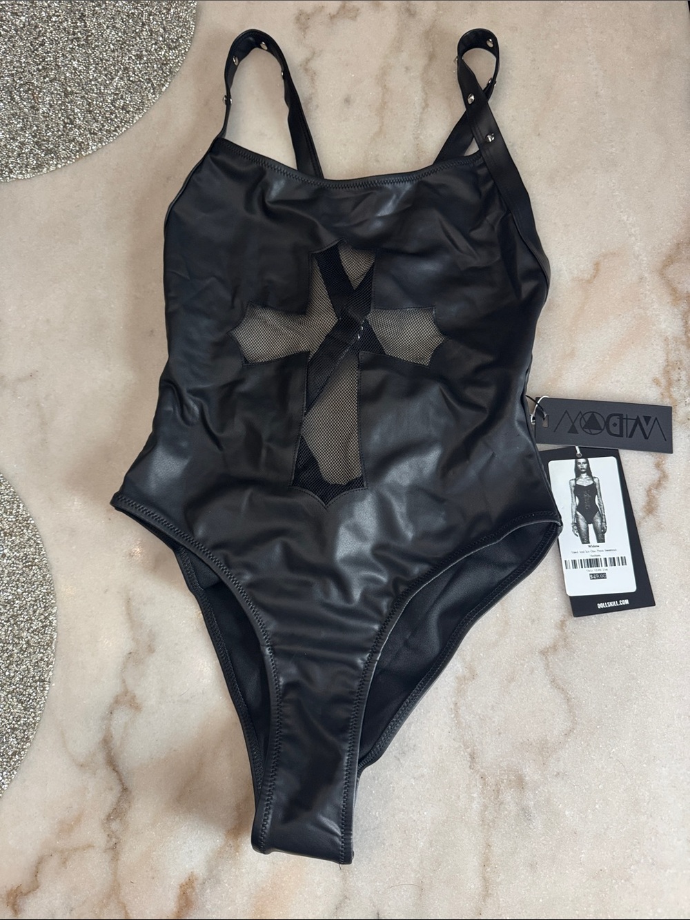 Dollskill Widow One-Piece Swimsuit - Black